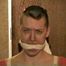 PUNK MELA IS BAREFOOT,MOUTH STUFFED, CLEAVE GAGGED, TOE-TIED & TRIES TO MAKE PHONE CALL (D43-11)