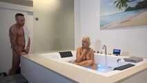 Voyeur fucked me in the spa