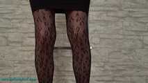 Cuffed to the ladder with legcuffs