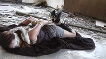 Anna tied in a hogtie 2