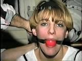 BONDAGE CUSTOM #9-B  TOES-TIED & BALL-GAGGED 