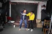 Sandra beeing tied and gagged by Stella in Shiny Nylon Rainwear crotchrope-suspended 