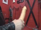 Licking dildo fucking in the horny asshole with clean 