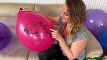 popping 20 balloons with the lighter
