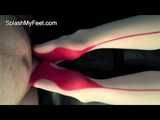 Stockings footjob