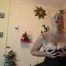 Hot tit squeezing in a nightgown