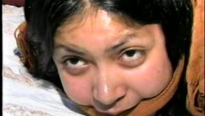 18 Yr OLD AMERICAN INDIAN COLLEGE STUDENT IS MOUTH STUFFED, HOG-TIED, CLEAVE GAGGED, BAREFOOT & TOE TIED ON HER DORM ROOM BED (D58-3)