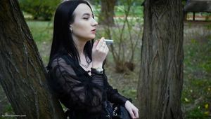 Smoking two reds in the park