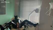 The dominatrix in a rubber apron and the rubber pig in the pain clinic