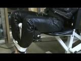 03:00 Min. video with Katharina tied and gagged in a shiny nylon downjacket