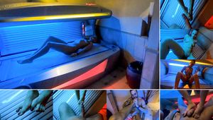 POV-FOOTJOB | MÄDCHEN ALLEINE IM SOLARIUM