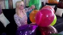 balloon cluster pop with scissors