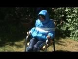 02:45 Min. video with Julia tied and gagged in a shiny nylon down jacket and very shiny pants