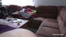 Blowjob in the living room