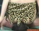 Svetlana's leo-skirt facesitting
