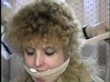 28 YR OLD DOE EYED REBECCA IS BANDANNA CLEAVE GAGGED, HANDGAGGED & ACE BANDAGE CLEAVE GAGGED (D54-3)