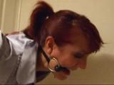 Bit gagged and drooling