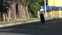 069022 Tiffany Slips Into A Builder's Yard For A Discrete Pee