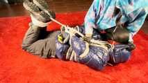 Sébastien's extremely hard breathplay in hogtie.