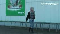 056025 Kasha Pees On The Floor Of The Smelly Toilet 