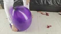 046 Stomping Balloons socks & barefeet