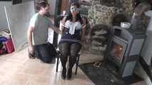 Jasmin roped on chair 1/2