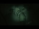 0300 min video with Simone tied and gagged in shiny nylon rainware night vision