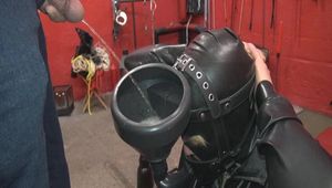 in the funnel gag pissing Part1 