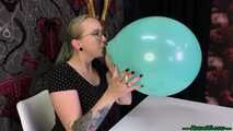Blow2Pop red "C&A" balloon while smoking