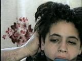 18 Yr LATINA ZARR IS BALL-GAGGED & TIT FONDLED ON BED (D48-13)