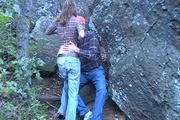 Aubrey Lee - naughty babysitter gives an outdoor blowjob
