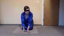 Sunny cuffed on the floor