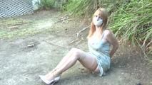 Lorelei is Hogtied in her Slip in the Dirt