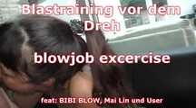 Blastraining vor dem Dreh!