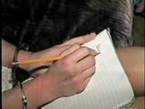 PANTY-LESS GAGGED TRACY WRITES RANSOM NOTE 3:24   (D14-2)