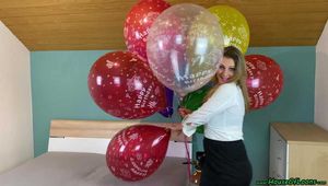 sexy popping helium bouquet of crystal U16 HB balloons