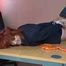 1237 Amber in Suit Hogtie