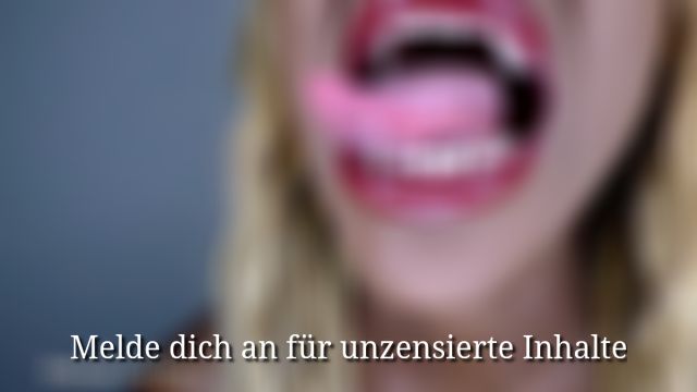 Examining my long tongue