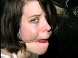 FEISTY RUBBER BAND BALL-GAGGED, TOE-TIED PIPER (D22-3)