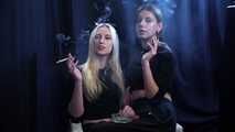 Girls Smoking close to each other