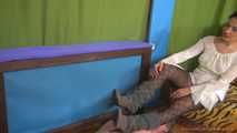 Daliah and her nylon-sniffer carpet