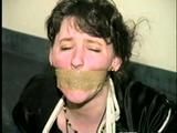 30 Yr OLD HOOKER WRAP TAPE GAGGED, BALL-TIED & TOE TIED DENISE (D26-13)