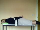 Hogtied on the table