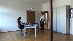 Leonie - mugging in the office part 1 of 5