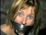 Flight Attendant Wrapped Tied & Gagged with Duct Tape (D22-4)