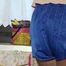 Watching ***OUR SEXY PIA*** wearing a sexy blue striped shiny nylon shorts and a white tshirt  posing for you in the kitchen doing her housework (Video)