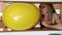 Ballon under Druck (ängstliche Marie)