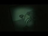 0300 min video with Simone tied and gagged in shiny nylon rainware night vision