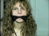 19 Yr OLD SINGLE MOM RONI MOUTH STUFFED, CLEAVE GAGGED,  BOUND & CROTCH ROPED WEARING LINGERIE (D44-13)