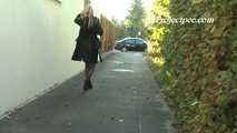 069004 Tiffany Stops For  A Casual Pee On The Footpath
